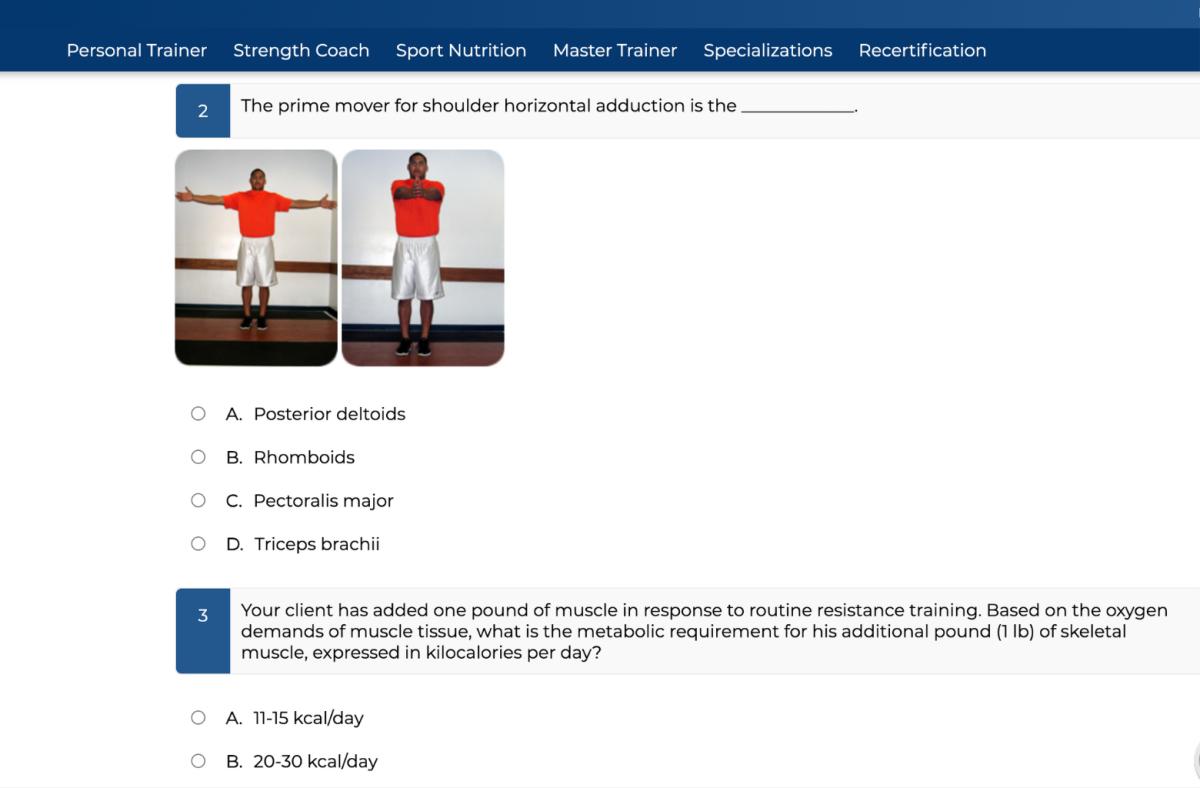 NCSF Exam Example